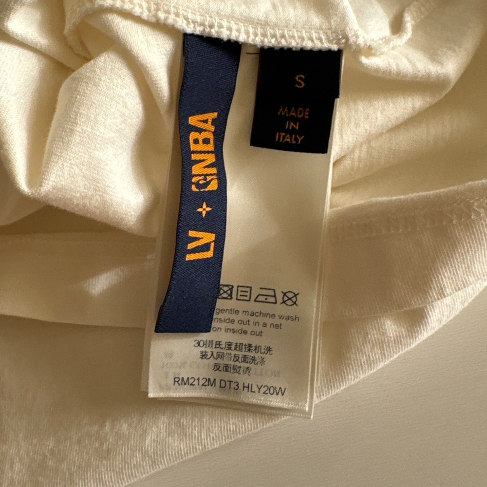 Louis Vuitton x NBA LV Virgil Abloh National Basketball Association White Tee - Picture 10 of 10